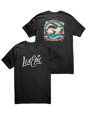 Front and Back Live Epic Exclusive Summer Skydive Shirt