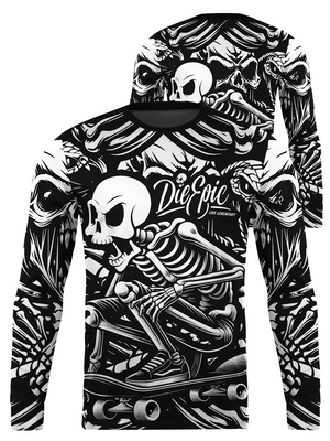 Die Epic Skeleton Long Sleeve Jersey