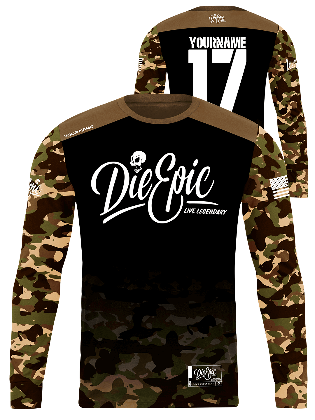 SAVING FORGOTTEN WARRIORS CHARITY] Die Epic Military Camo Custom Long - Die  Epic® Live Legendary Epic Clothing