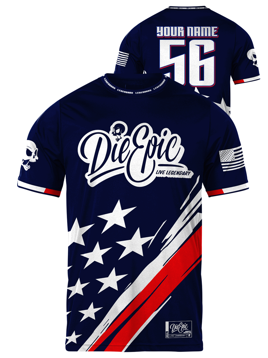 Die Epic Faded Military Coyote Camo Custom Short Sleeve Jersey