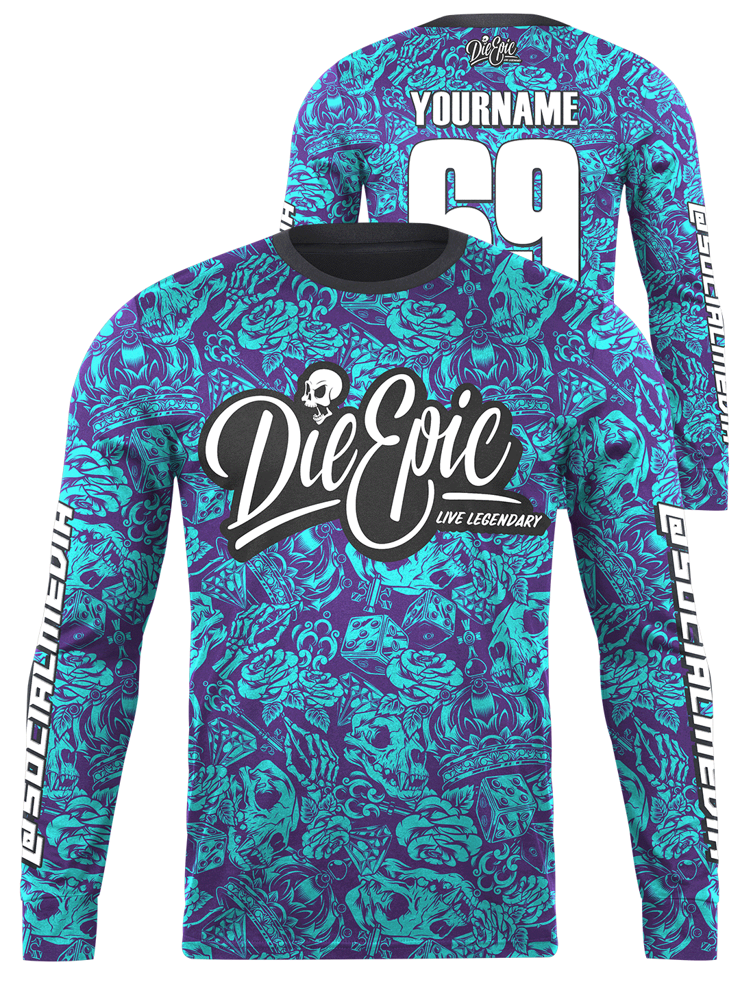 Die Epic Faded Military Coyote Camo Custom Short Sleeve Jersey - Die Epic®  Live Legendary Epic Clothing