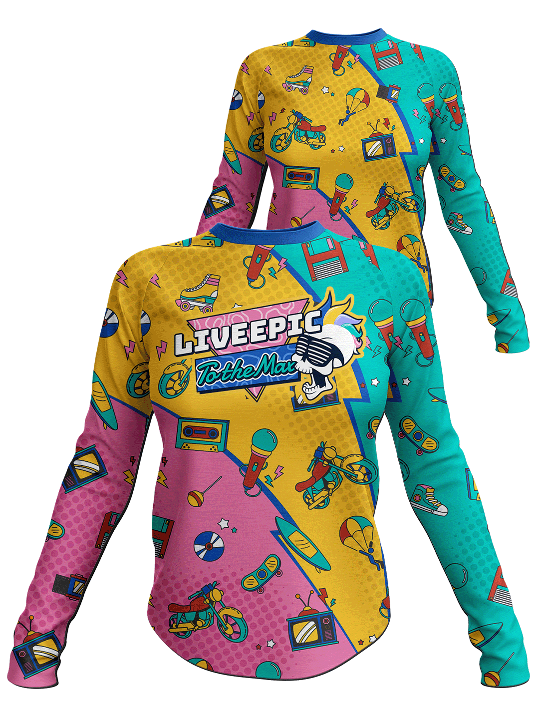 WOODY CHARITY] Die Epic XTrain Camo Custom Long Sleeve Jersey