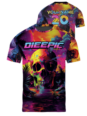 Neon Nebula Custom Short Sleeve Jersey