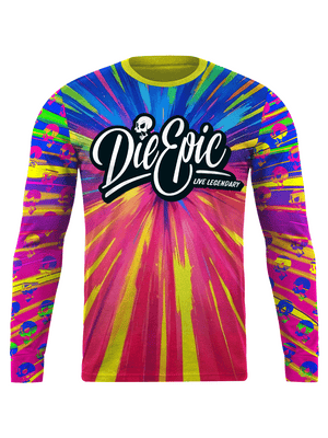 Die Epic Tie Dye Custom Long Sleeve Jersey