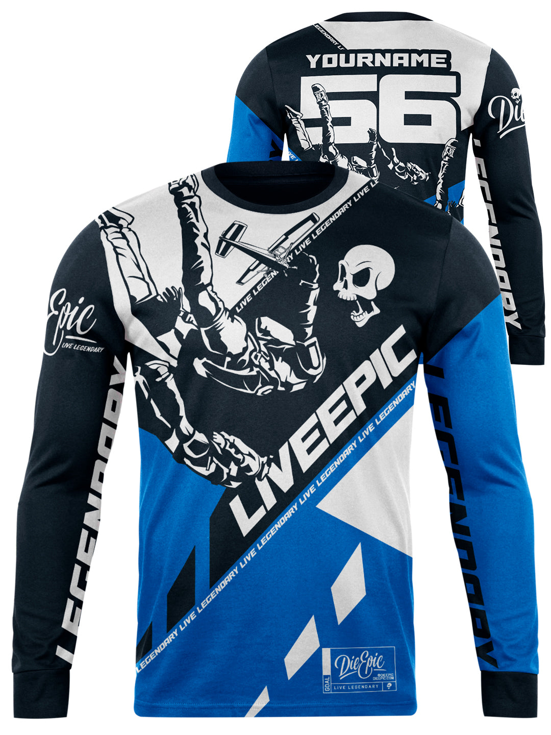 Live Epic Skydiving Custom Long Sleeve Jersey