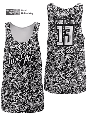 [MAUI UNITED WAY CHARITY] Live Epic Hawaii Tribal Custom Tank Top