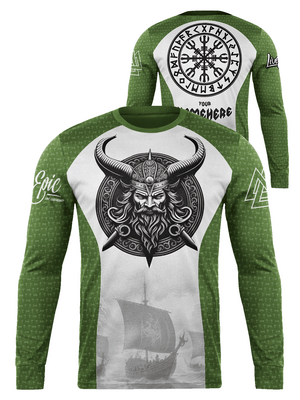 [MULTICOLOR] Live Epic Viking Custom Long Sleeve Jersey