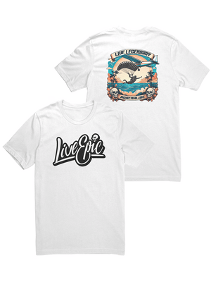 Front and Back Live Epic Exclusive Summer Skydive Shirt