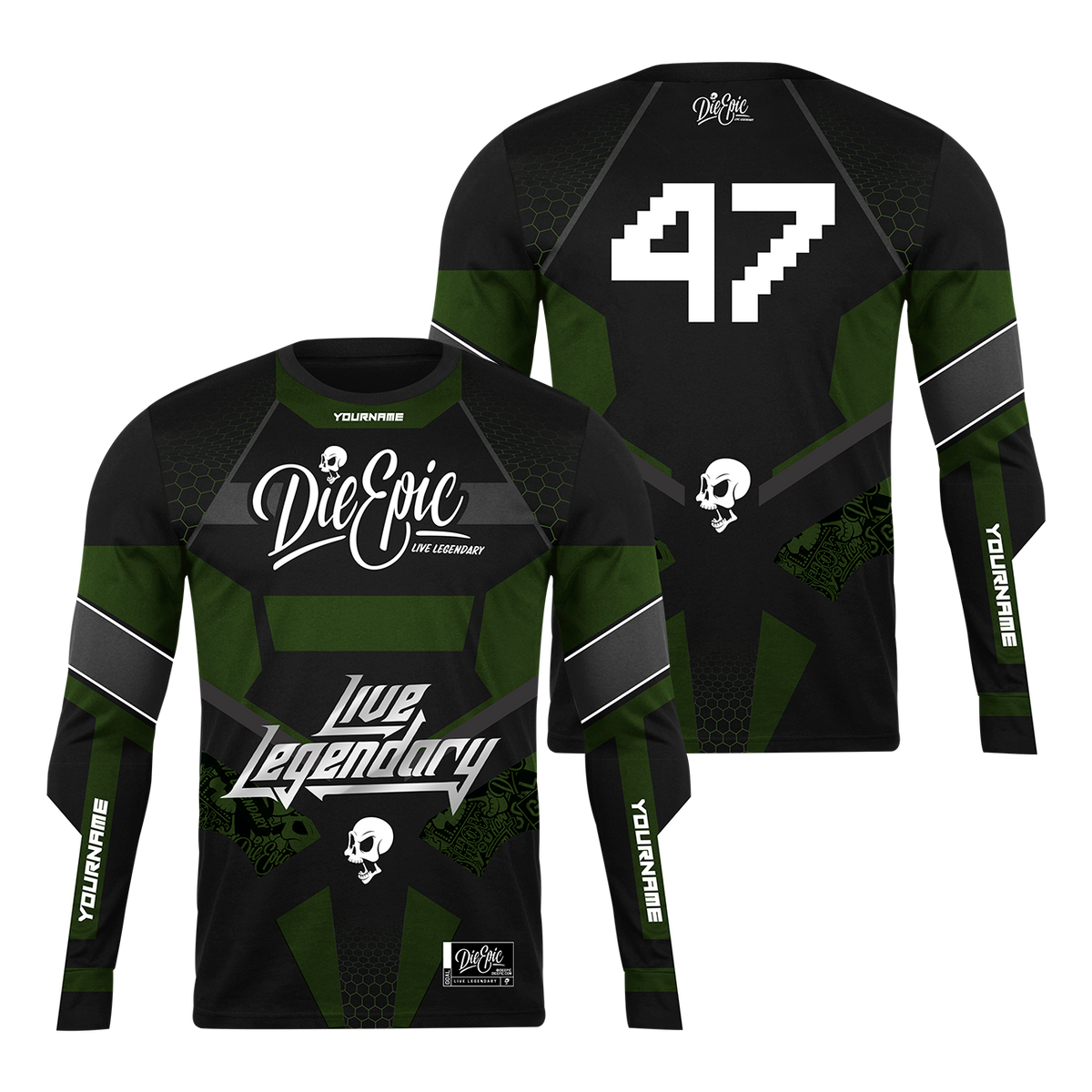 Live Epic Mahi Custom Short Sleeve Jersey - Die Epic® Live